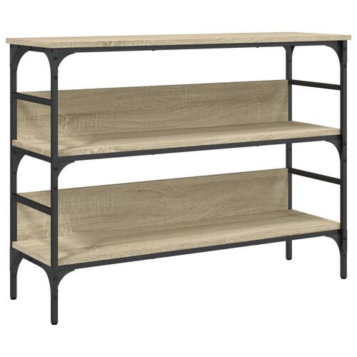 Konsolbord 100x32x75 cm konstrueret træ sonoma-eg