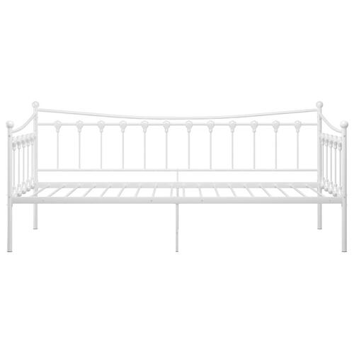 Sengestel til sovesofa 90x200 cm metal hvid
