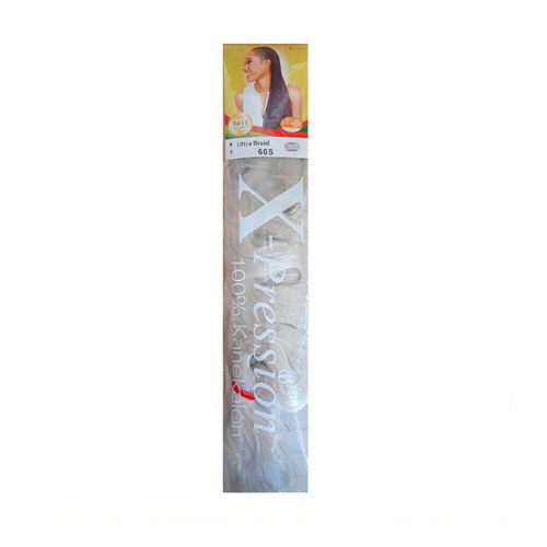X-Pression Ultra Braid extensions - farve 60S/Gris