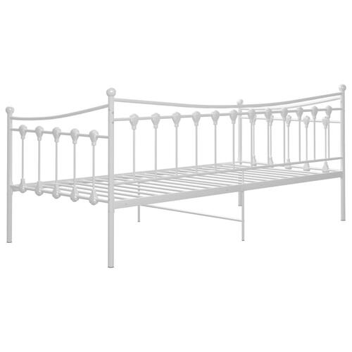 Sengestel til sovesofa 90x200 cm metal hvid