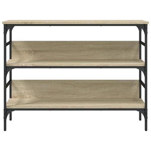 Konsolbord 100x32x75 cm konstrueret træ sonoma-eg