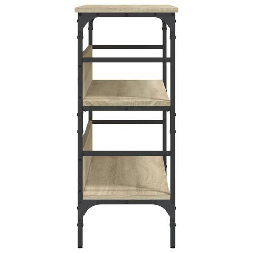 Konsolbord 100x32x75 cm konstrueret træ sonoma-eg