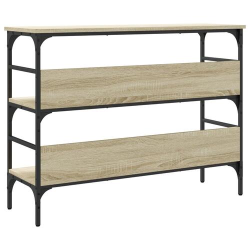 Konsolbord 100x32x75 cm konstrueret træ sonoma-eg