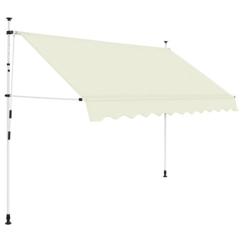 Foldemarkise med manuel betjening 300 cm cremefarvet