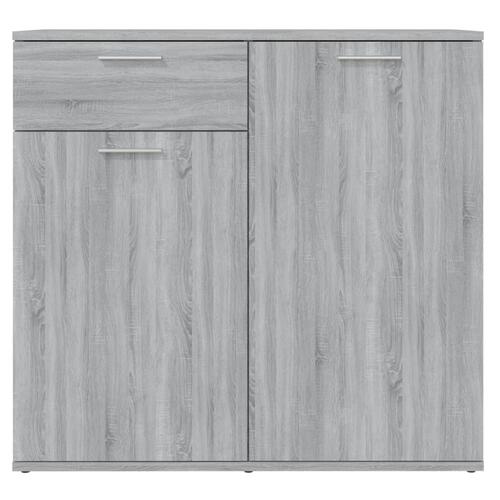 Skænk 80x36x75 cm konstrueret træ grå sonoma-eg
