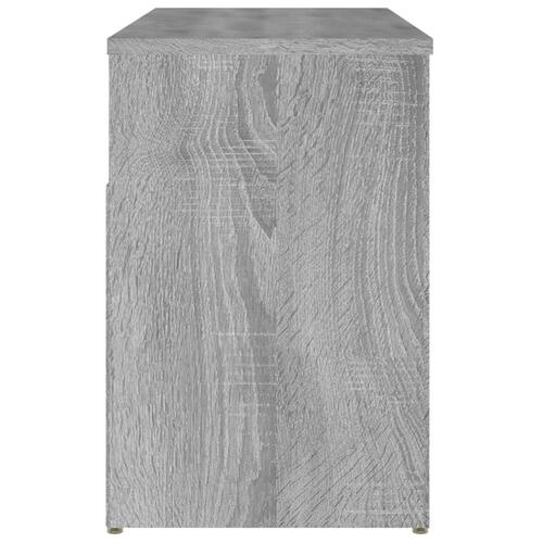 Skobænk 80x30x45 cm konstrueret træ grå sonoma-eg