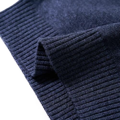Sweater til børn str. 116 strikket marineblå