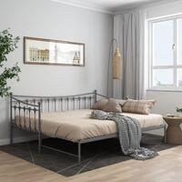 Sengestel til udtræksseng 90x200 cm metal grå