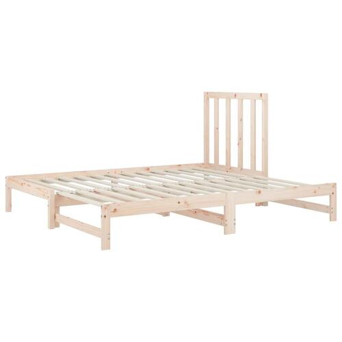 Daybed med udtræk 2x(90x200) cm massivt fyrretræ