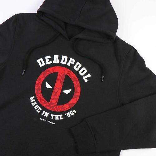Hættetrøje til Mænd Deadpool Sort XXL