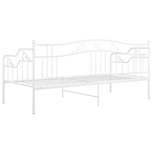 Sengestel til sovesofa 90x200 cm metal hvid