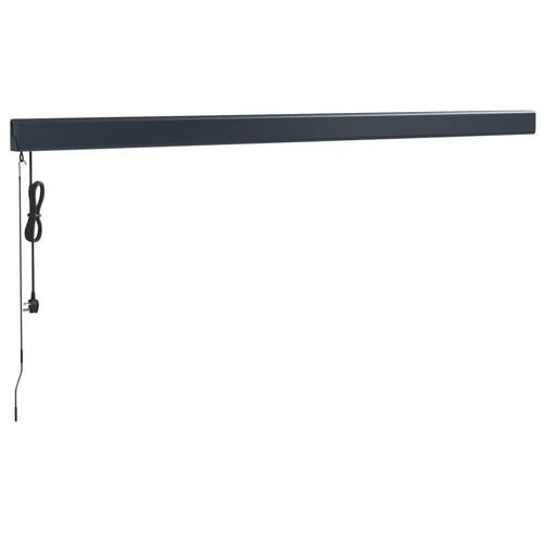 Foldemarkise 4x3 m stof og aluminium cremefarvet