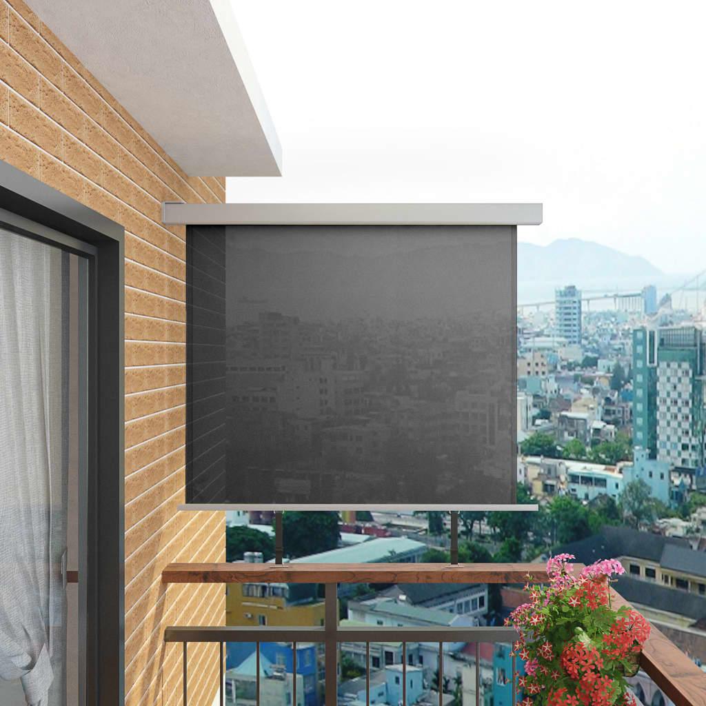 Sidemarkise til altan multifunktionel 150x200 cm grå