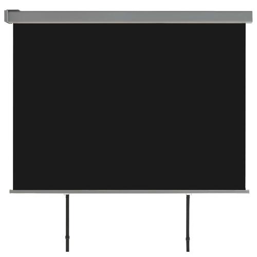 Sidemarkise til altan multifunktionel 180x200 cm sort