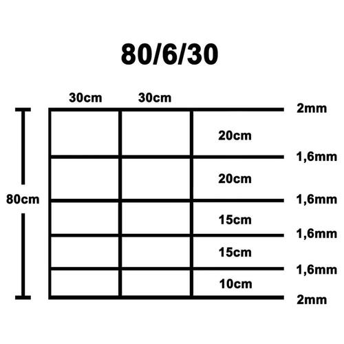 Havehegn 50x0,8 m galvaniseret stål sølvfarvet