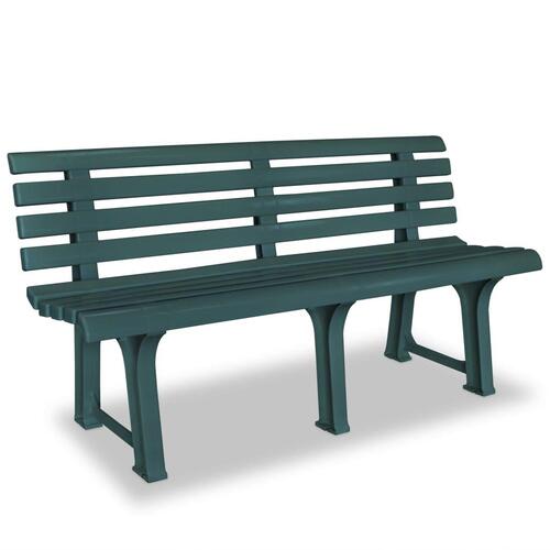 Havebænk 145,5 cm plastik grøn