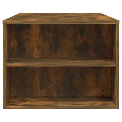 Sofabord 102x55x42 cm konstrueret træ røget egetræsfarve