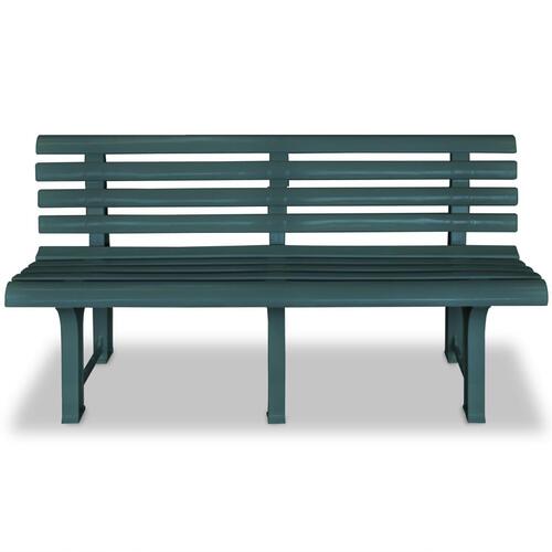 Havebænk 145,5 cm plastik grøn