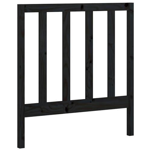 Daybed med udtræk 2x(90x200) cm massivt fyrretræ sort