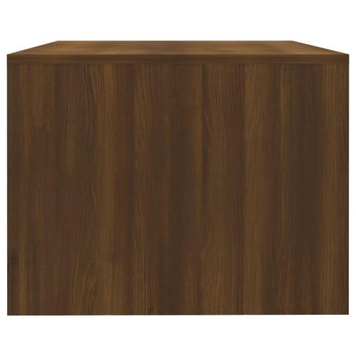 Sofabord 102x55x42 cm konstrueret træ brun egetræsfarve
