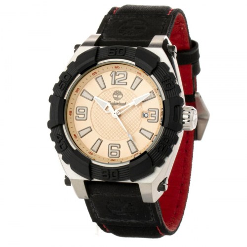 Herreur Timberland TBL13321JSTB-07BN Ø45 mm - læderrem, kvarts