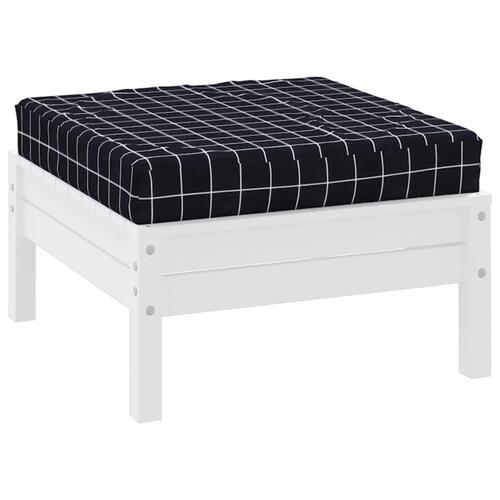 Pallehynde 60x60x8 cm oxfordstof ternet sort