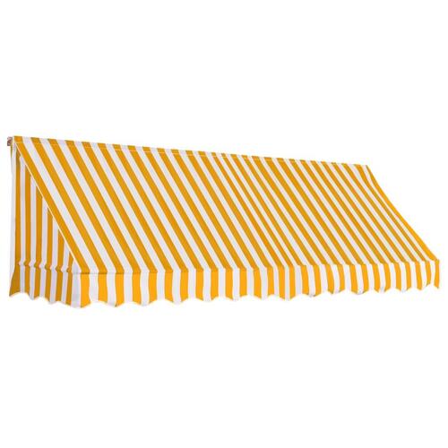 Bistromarkise 300 x 120 cm orange og hvid
