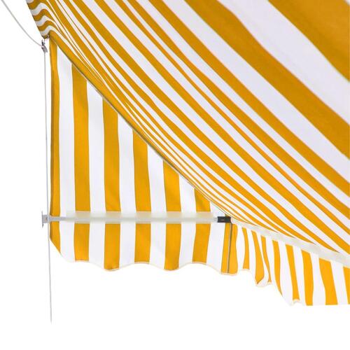 Bistromarkise 300 x 120 cm orange og hvid