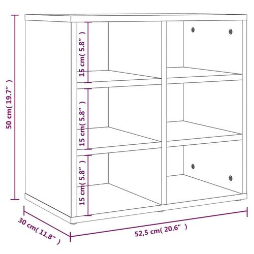 Skoreoler 2 stk. 52,5x30x50 cm sort