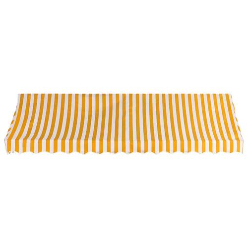 Bistromarkise 400 x 120 cm orange og hvid