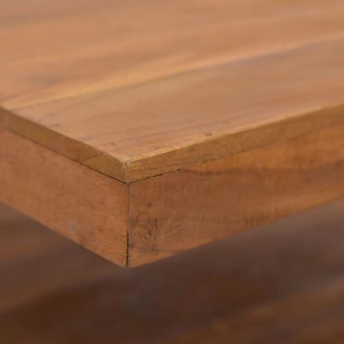 Sofabord 65x65x33 cm massivt teaktræ
