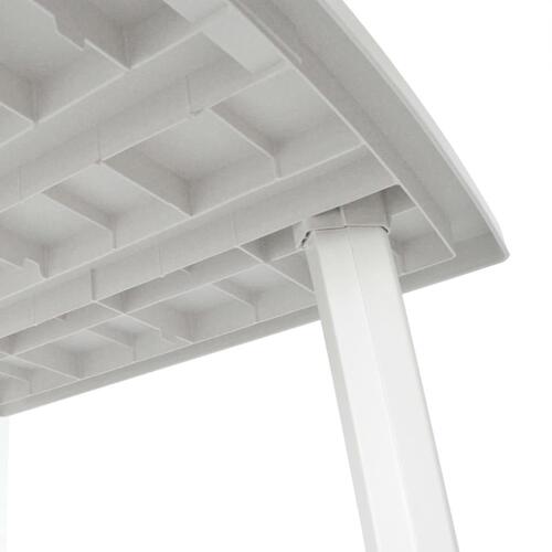 Havebord 210 x 96 x 72 cm plastik hvid