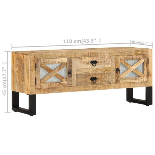 Tv-skab 110x30x45 cm ru mangotræ