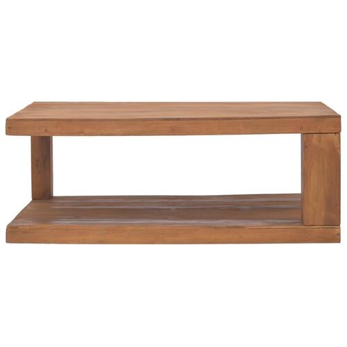 Sofabord 90x50x35 cm massivt teaktræ