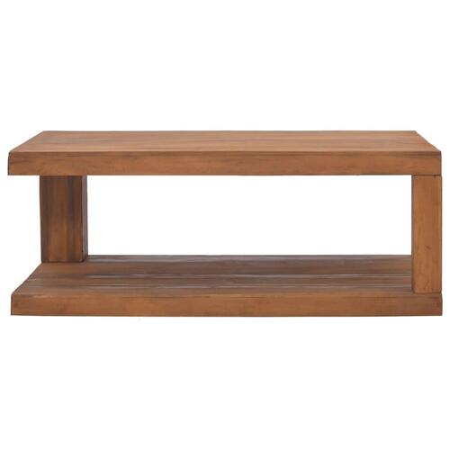 Sofabord 90x50x35 cm massivt teaktræ