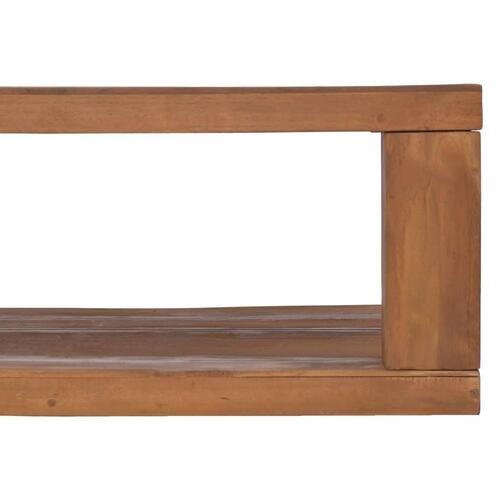 Sofabord 90x50x35 cm massivt teaktræ