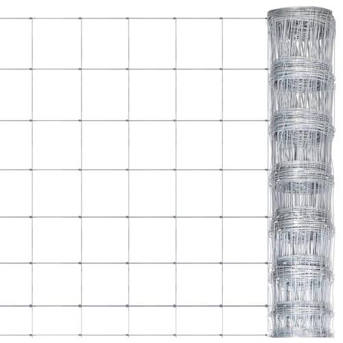 Havehegn 50x1 m galvaniseret stål sølvfarvet