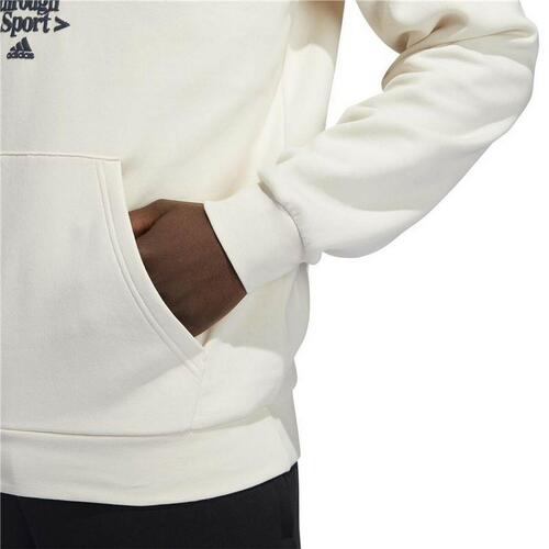 Hættetrøje til Mænd Adidas Connected Through Sport Beige S