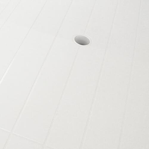 Havebord 126 x 76 x 72 cm plastik hvid