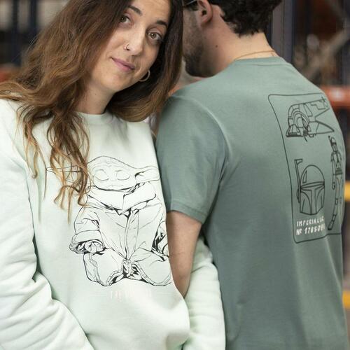 Sweaters uden Hætte til Kvinder The Mandalorian Grøn Lysegrøn XS