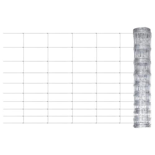 Havehegn 50x1 m galvaniseret stål sølvfarvet