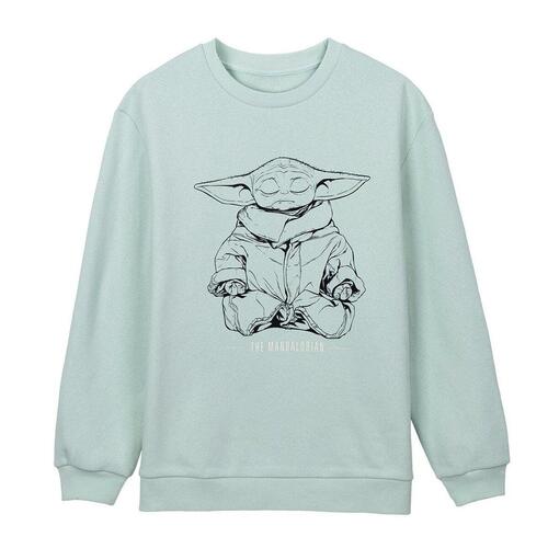 Sweaters uden Hætte til Kvinder The Mandalorian Grøn Lysegrøn XS