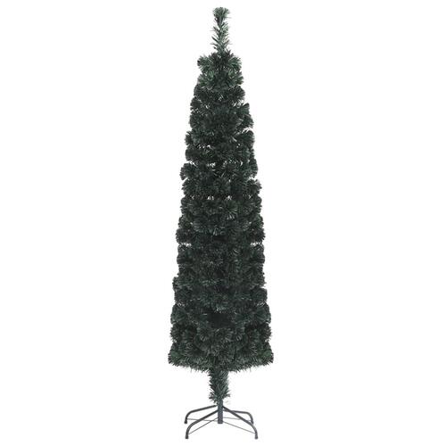 Kunstigt smalt juletræ med juletræsfod 64 cm fiberoptisk