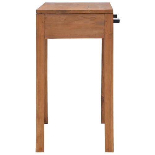 Skrivebord 81x40x75 cm massivt teaktræ