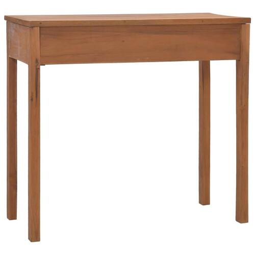 Skrivebord 81x40x75 cm massivt teaktræ