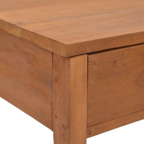 Skrivebord 81x40x75 cm massivt teaktræ