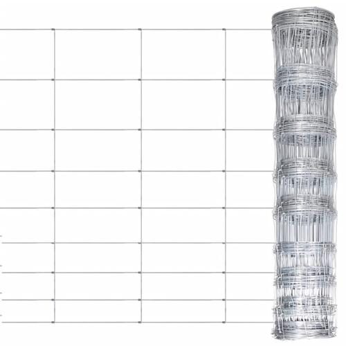 Havehegn 50x1,2 m galvaniseret stål sølvfarvet