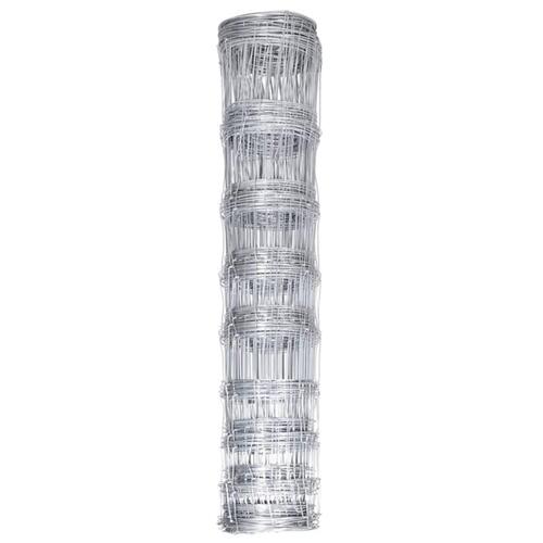 Havehegn 50x1,2 m galvaniseret stål sølvfarvet