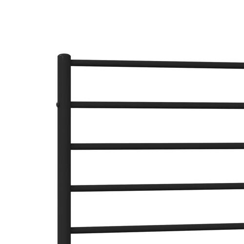 Sengeramme med sengegavl 107x203 cm metal sort