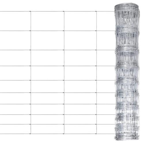 Havehegn 50x1,2 m galvaniseret stål sølvfarvet